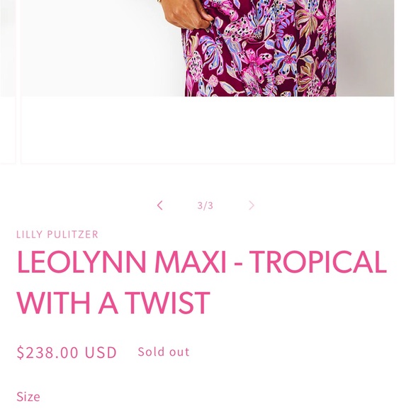 NWT Lilly Pulitzer LEOLYNN MAXI - TROPICAL WITH A TWIST size 12 - Picture 16 of 16